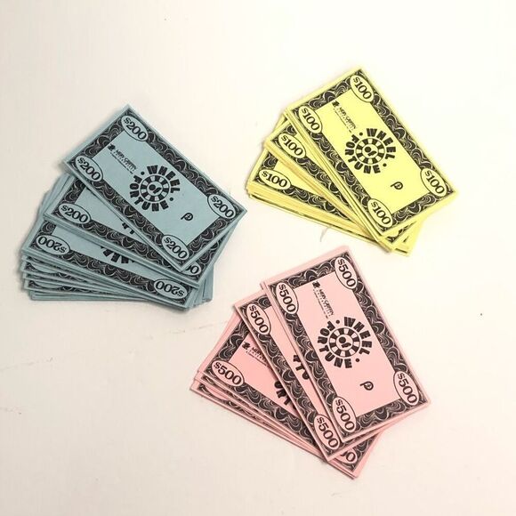 wheel of fortune game paper money 100s 200s 500s replacement pieces - Picture 4 of 4